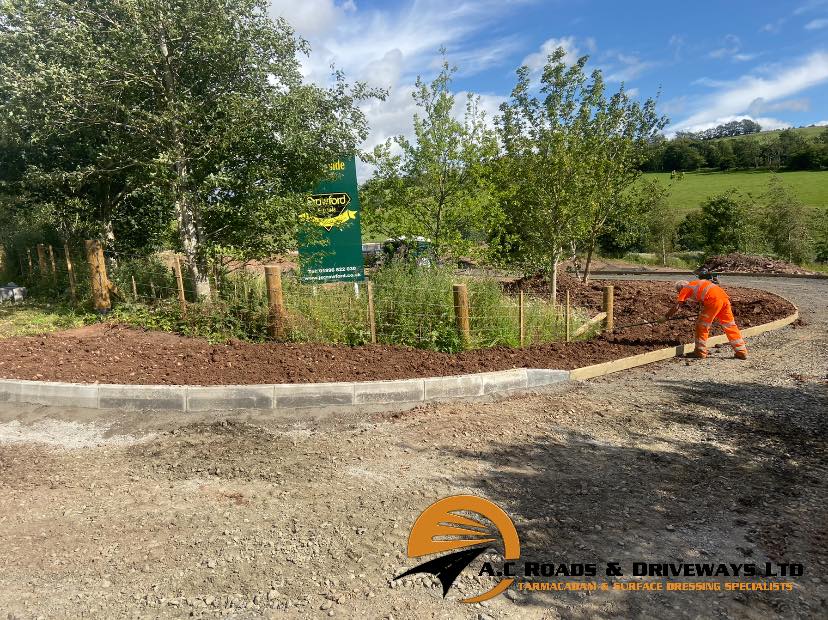 Tarmac Access Road to Building Plots - Borders, Scotland