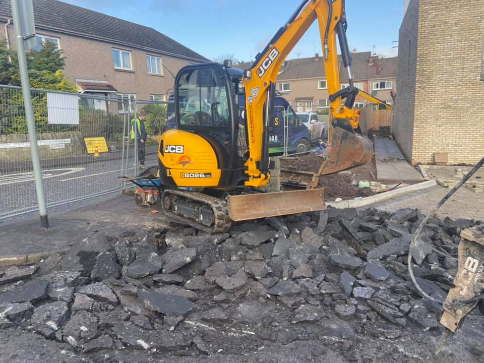 Tarmac Building Site Road - Craigleith Road, Edinburgh