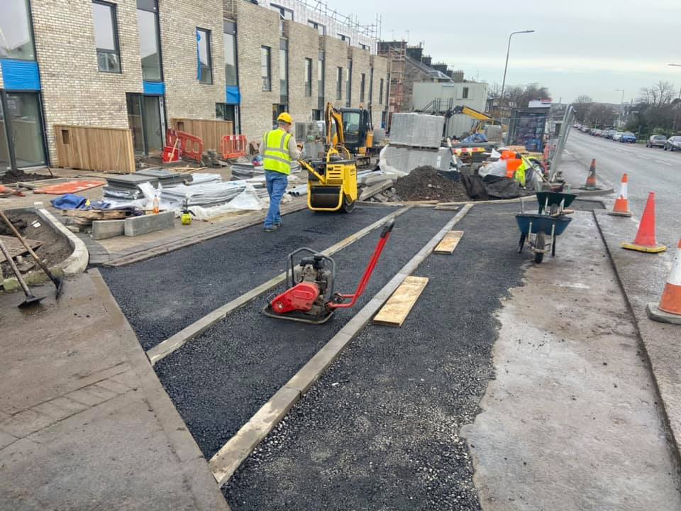 Tarmac Building Site Road - Craigleith Road, Edinburgh