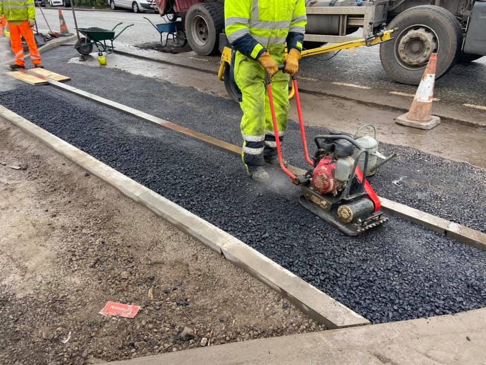 Tarmac Building Site Road