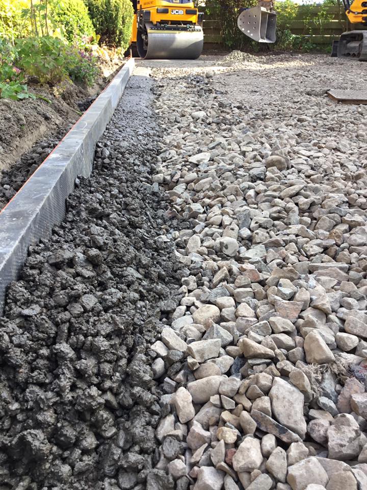 Tarmac Driveway with Edging Stones