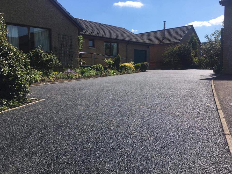 Tarmac Driveway with Edging Stones