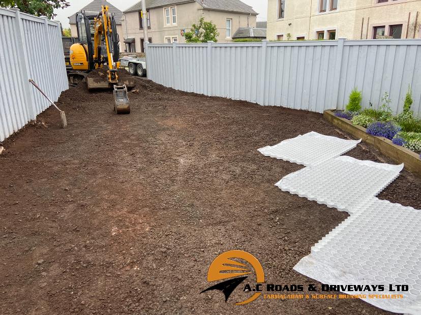 Tarmac Driveway with Tegula Block Edging - Duns, Borders