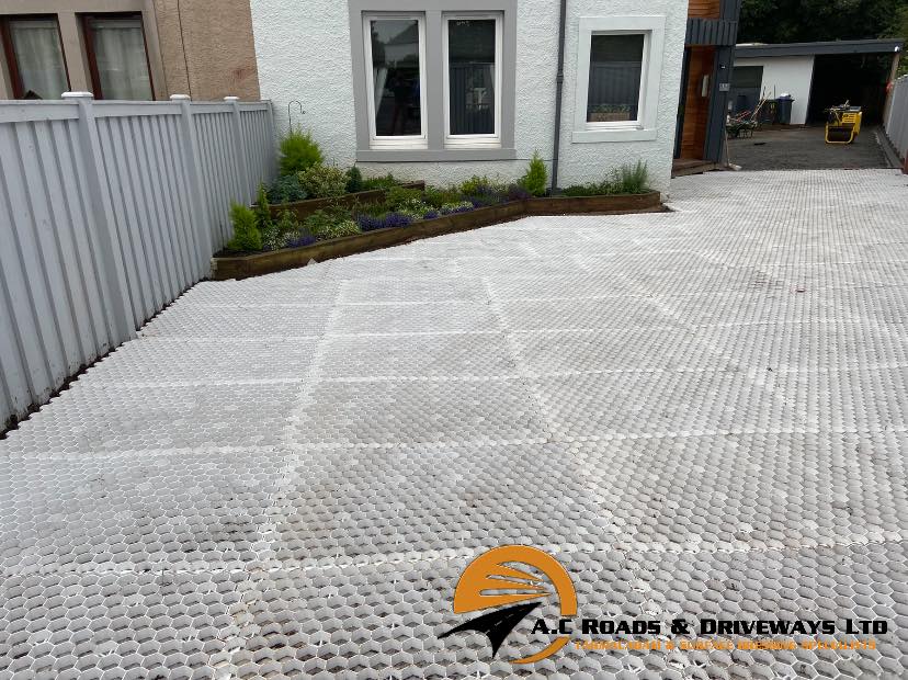 Tarmac Driveway with Tegula Block Edging - Duns, Borders