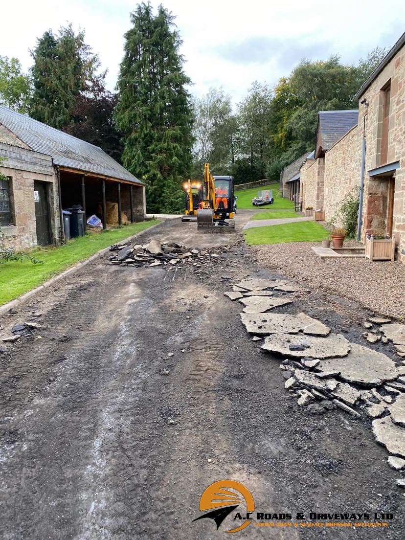 Tarmac Farm Road - Hawick, Borders, Scotland