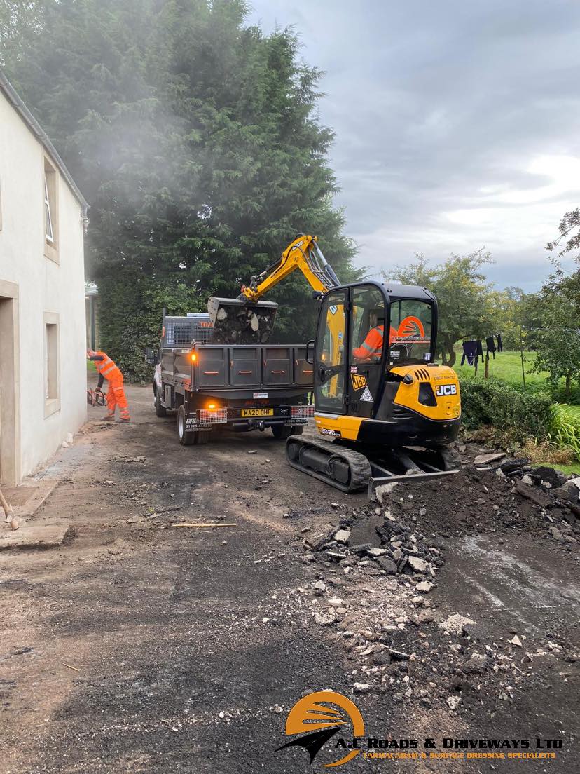 Tarmac Farm Road - Hawick, Borders, Scotland