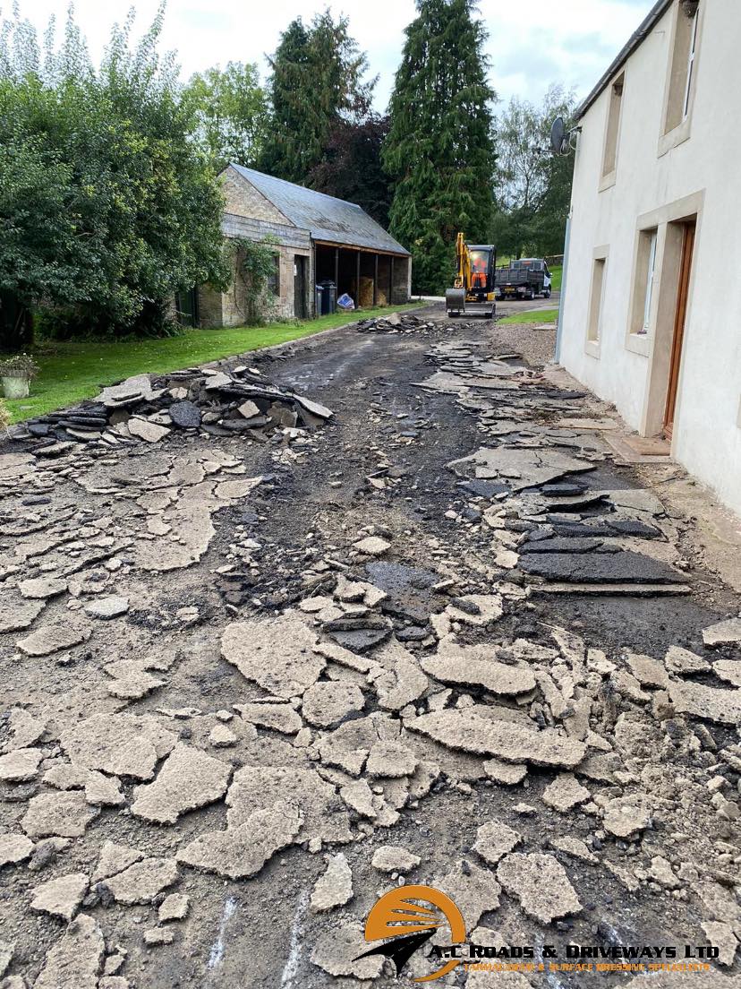 Tarmac Farm Road - Hawick, Borders, Scotland