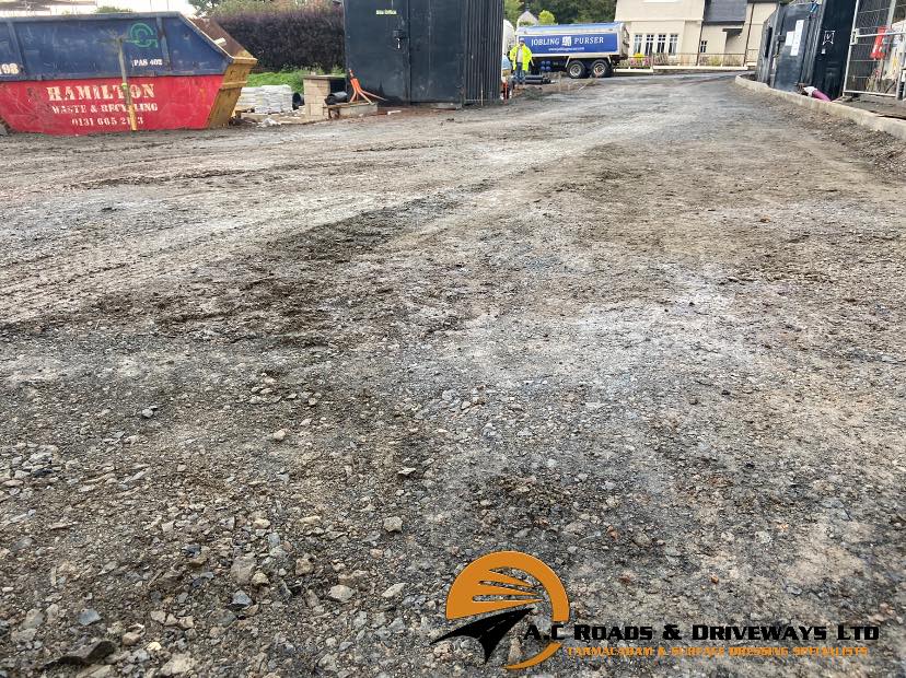 Tarmac Housing Site 140 Tonnes Tarmac - JS Crawford Ltd 