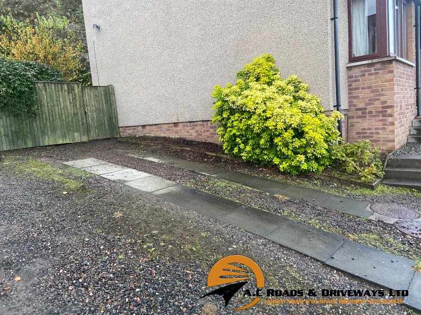 Two Tarmac Driveways - Melrose, Borders