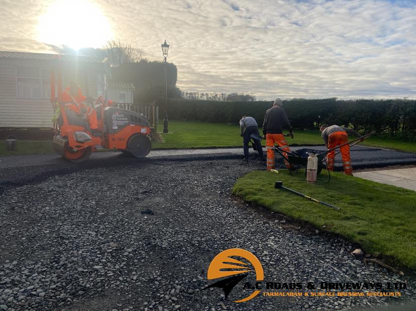 Caravan Tarmac Contractor Work - Borders, Scotland