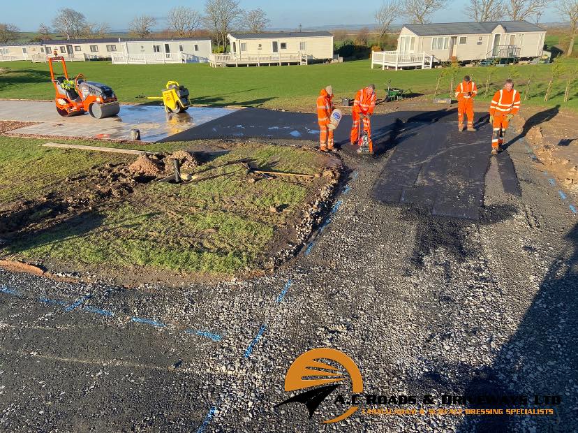 Caravan Tarmac Contractor Work - Borders, Scotland