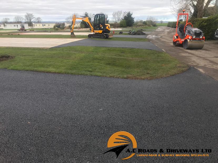 Caravan Tarmac Contractor Work - Borders, Scotland