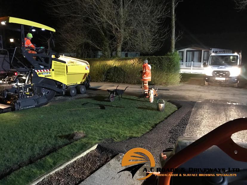 Caravan Tarmac Contractor Work - Borders, Scotland