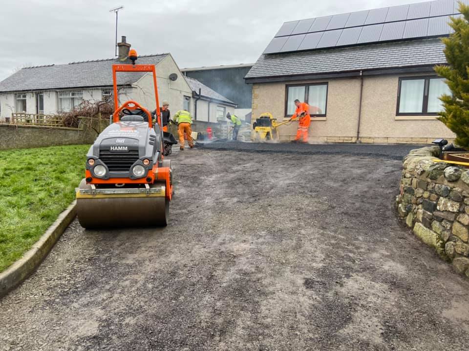 New Tarmac Driveway Greenlaw, Scottish Borders