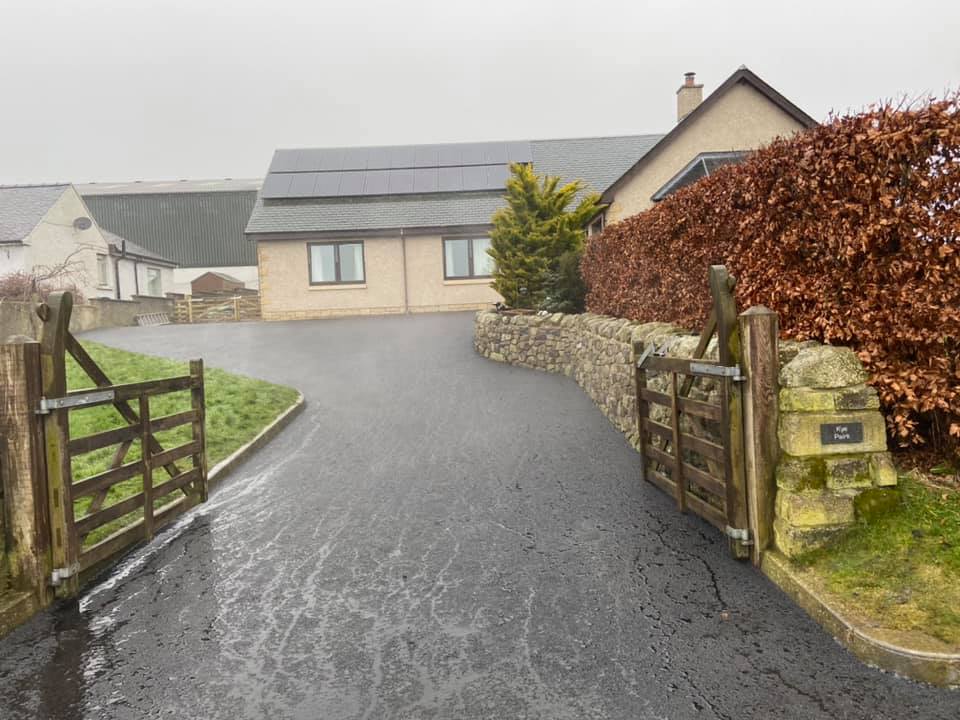 New Tarmac Driveway Greenlaw, Scottish Borders