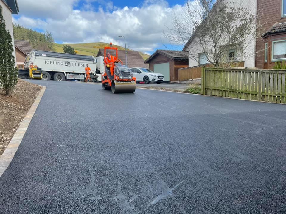 New Tarmac Driveway, Clovenfords, Scottish Borders