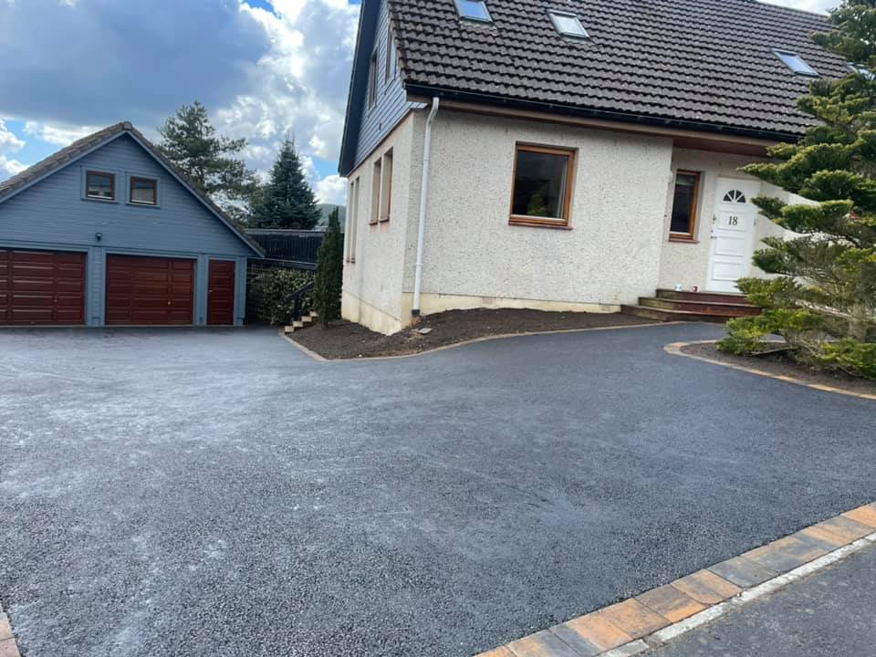 New Tarmac Driveway, Clovenfords, Scottish Borders