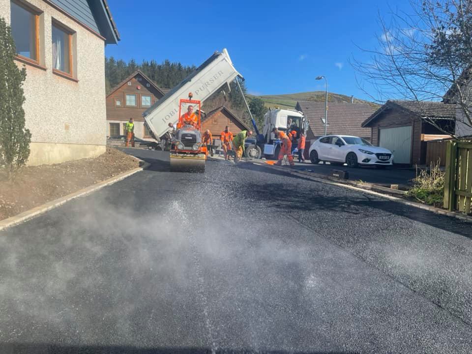 New Tarmac Driveway, Clovenfords, Scottish Borders