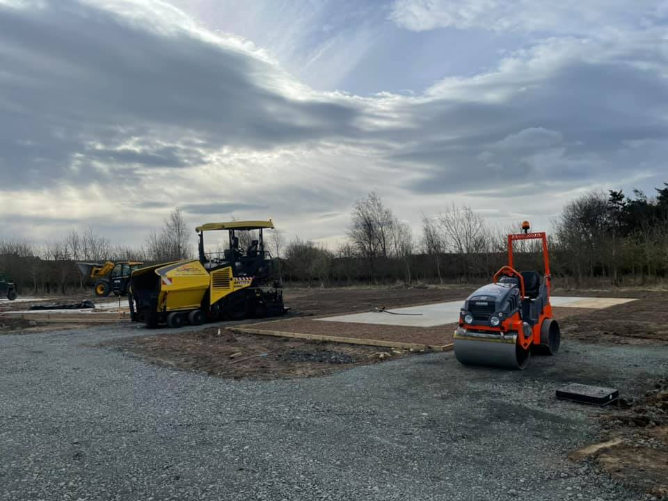 Tarmac Development Work - Barmoor Castle, Caravan Park