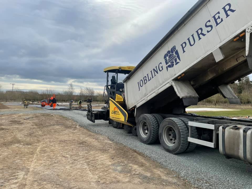 Tarmac Development Work - Barmoor Castle, Caravan Park