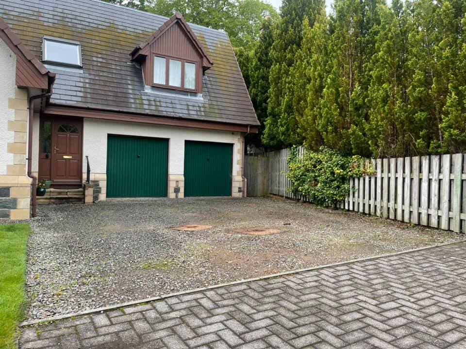 Old Tarmac Driveway without Drainage, Edinburgh, Lothians, Borders