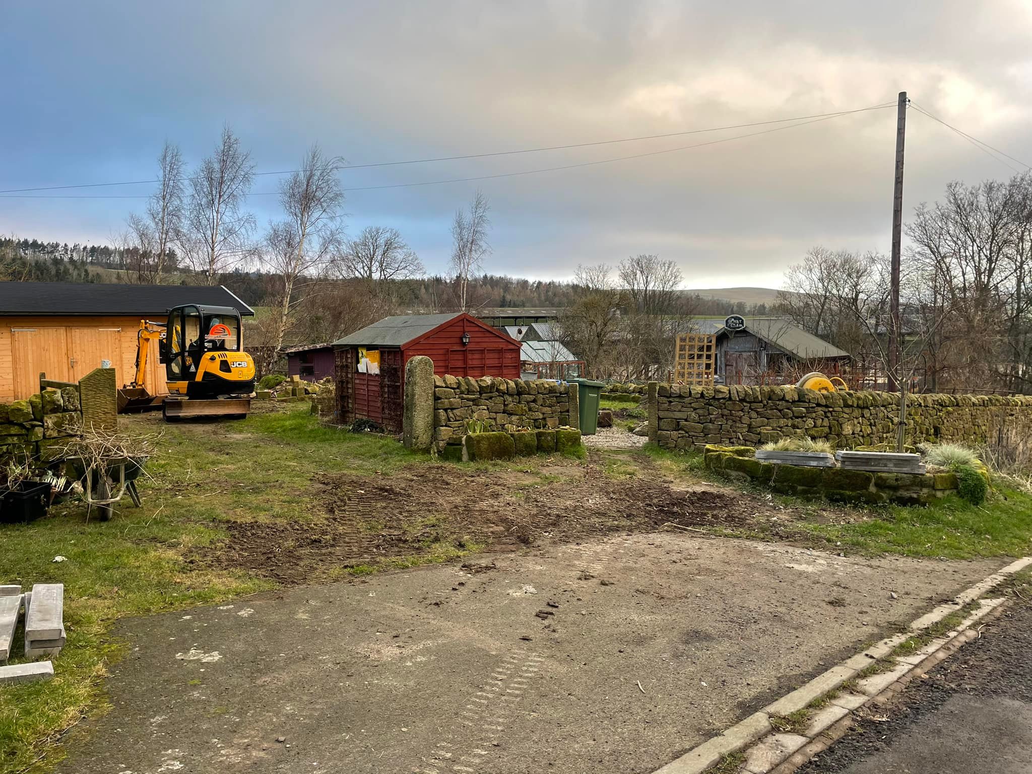 excavation works and soil removal  - Powburn, Northumberland