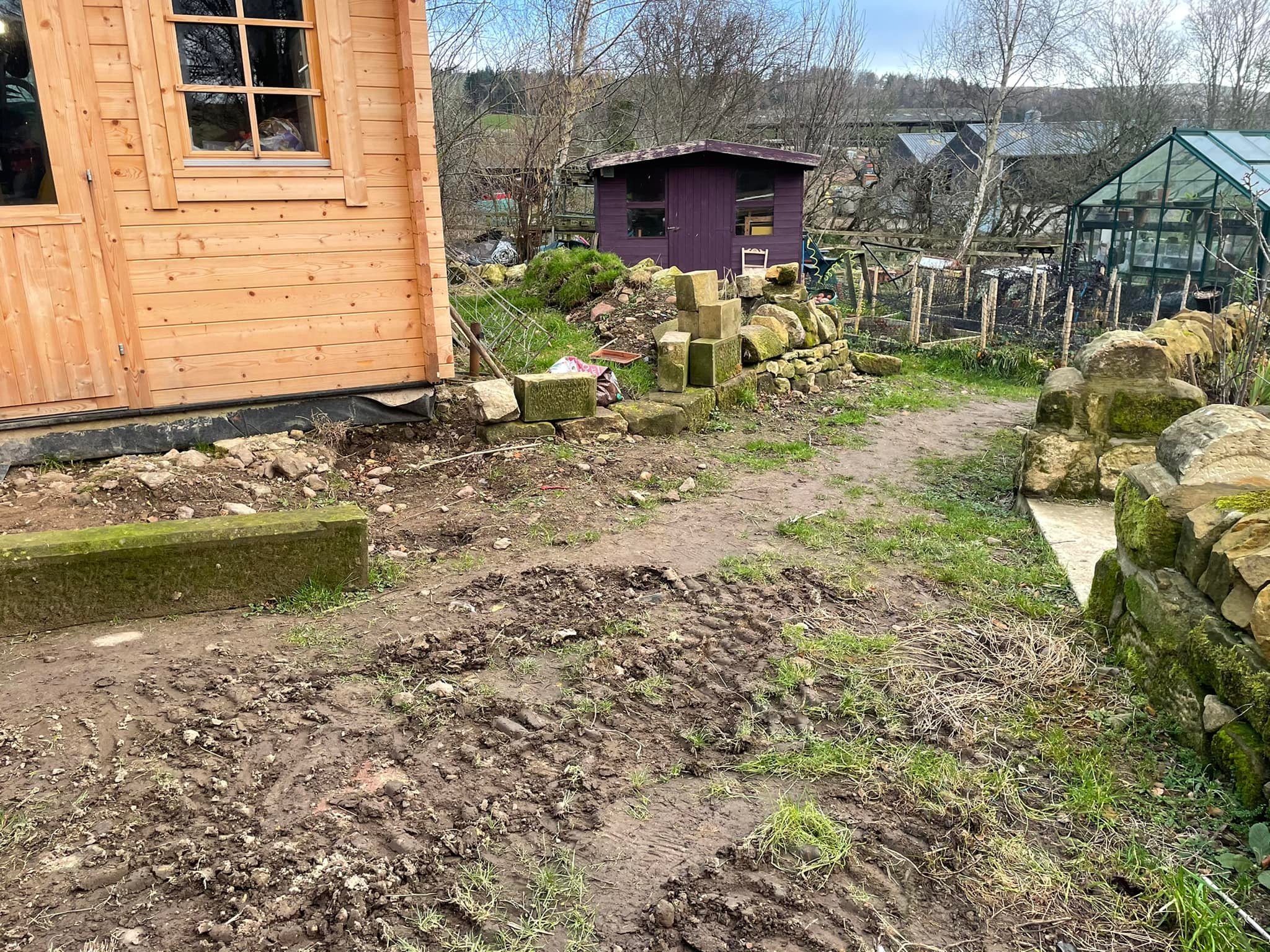 excavation works and soil removal  - Powburn, Northumberland