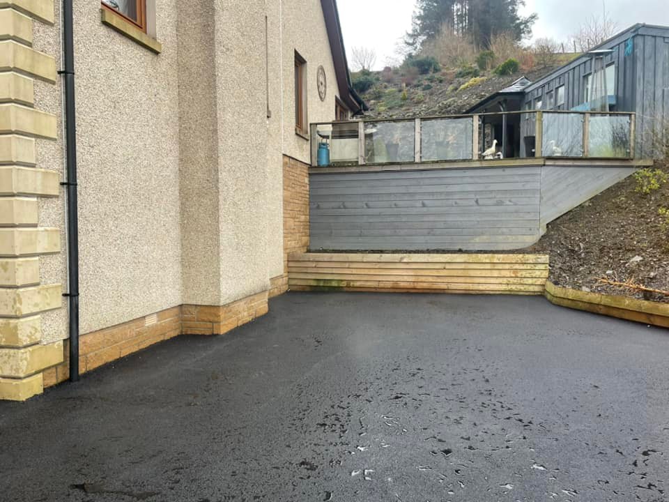 Tarmac Driveway Installion completed - Hawick, Borders