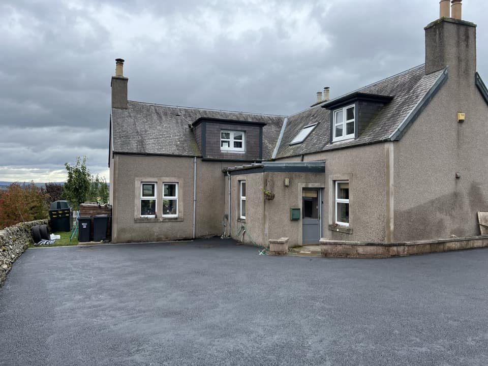 Large Tarmac Driveway with Drainage, Hawick, Borders