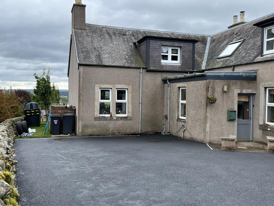 Large Tarmac Driveway with Drainage, Hawick, Borders