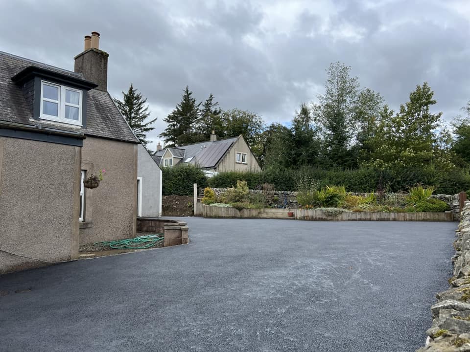 Large Tarmac Driveway with Drainage, Hawick, Borders