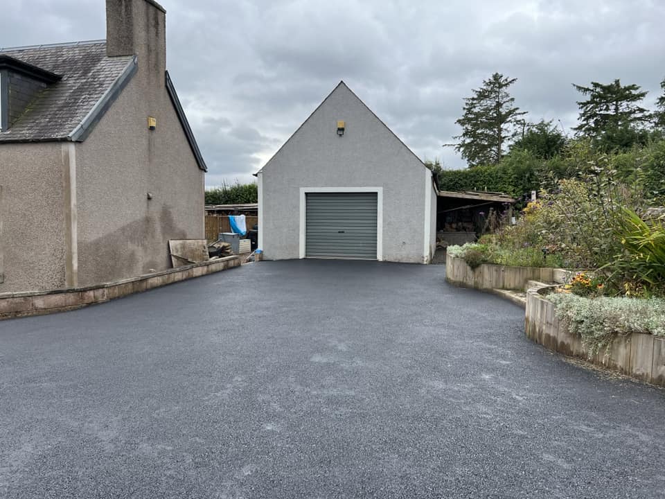 Large Tarmac Driveway with Drainage, Hawick, Borders