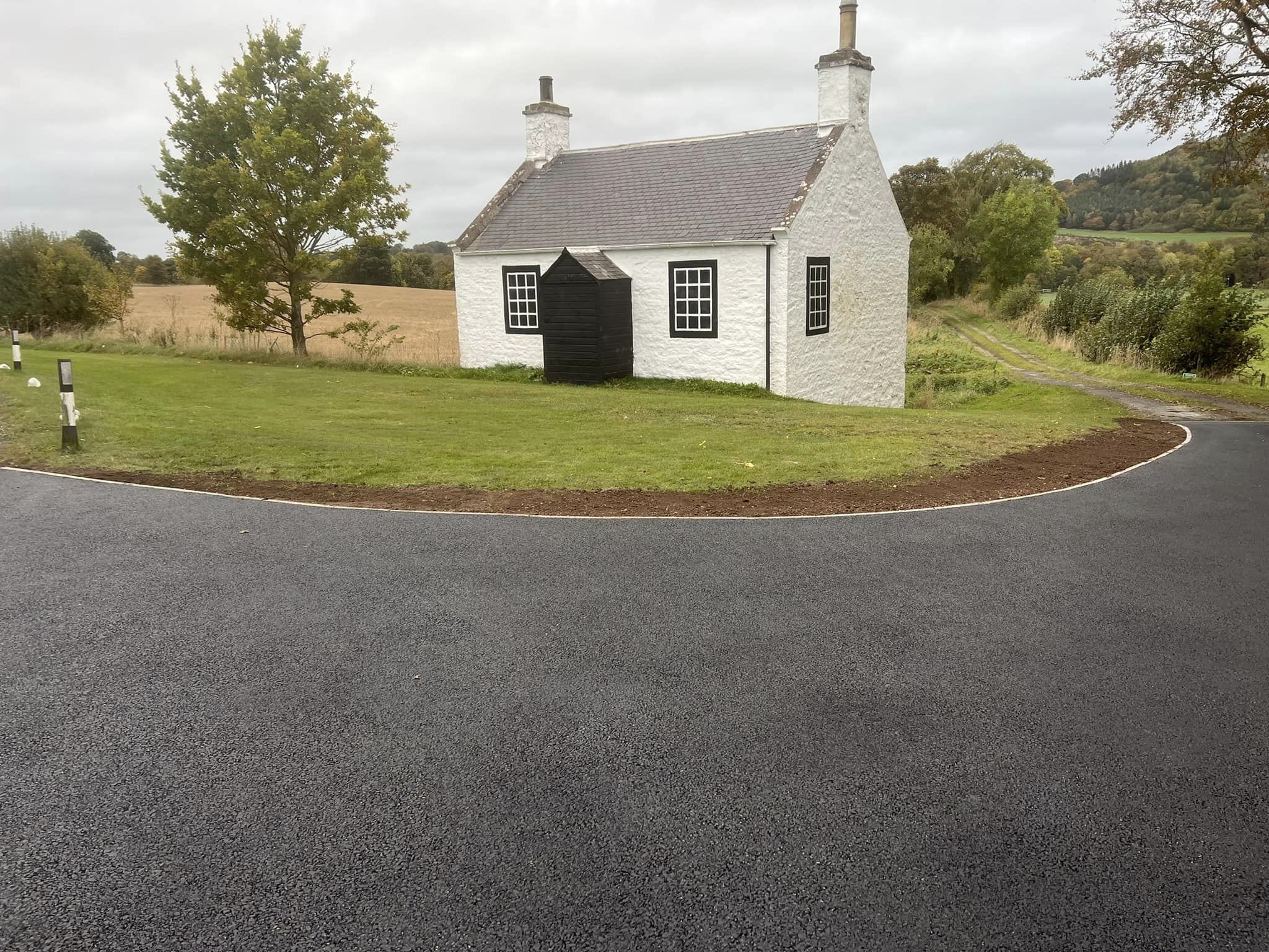 New Tarmac Entranceway_borders scotland