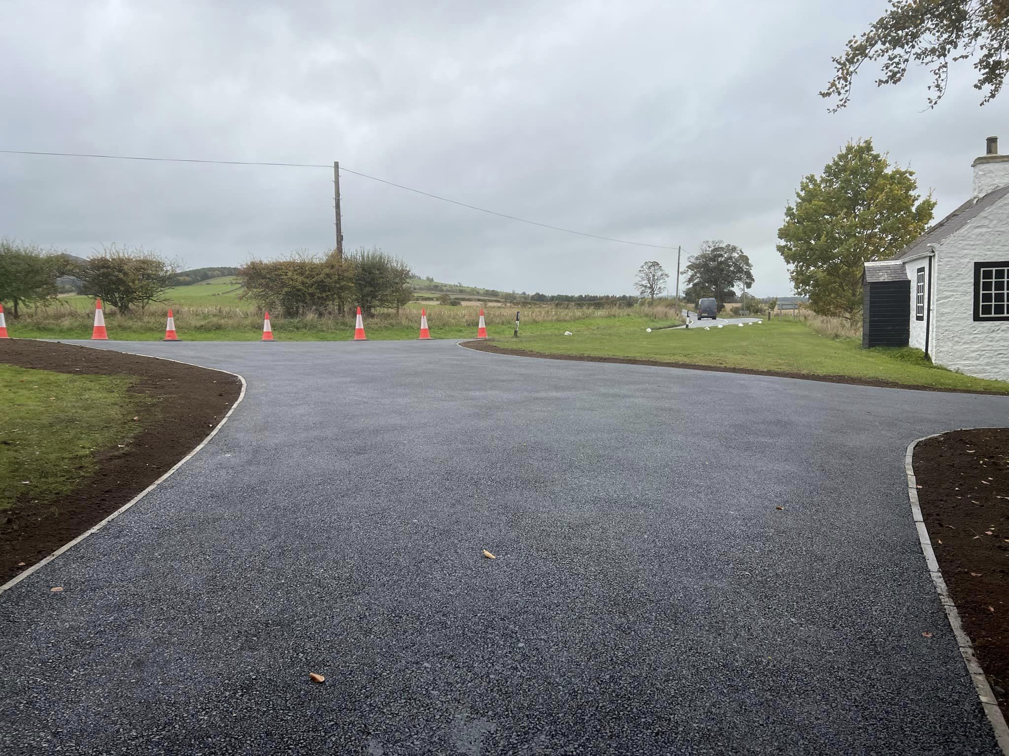 New Tarmac Entranceway_borders scotland