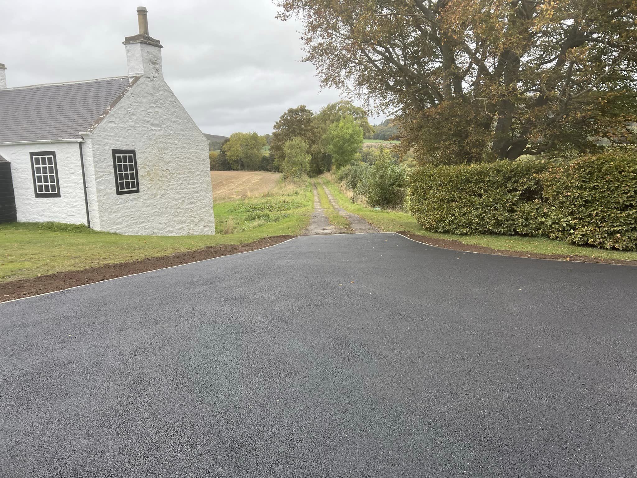 New Tarmac Entranceway_borders scotland