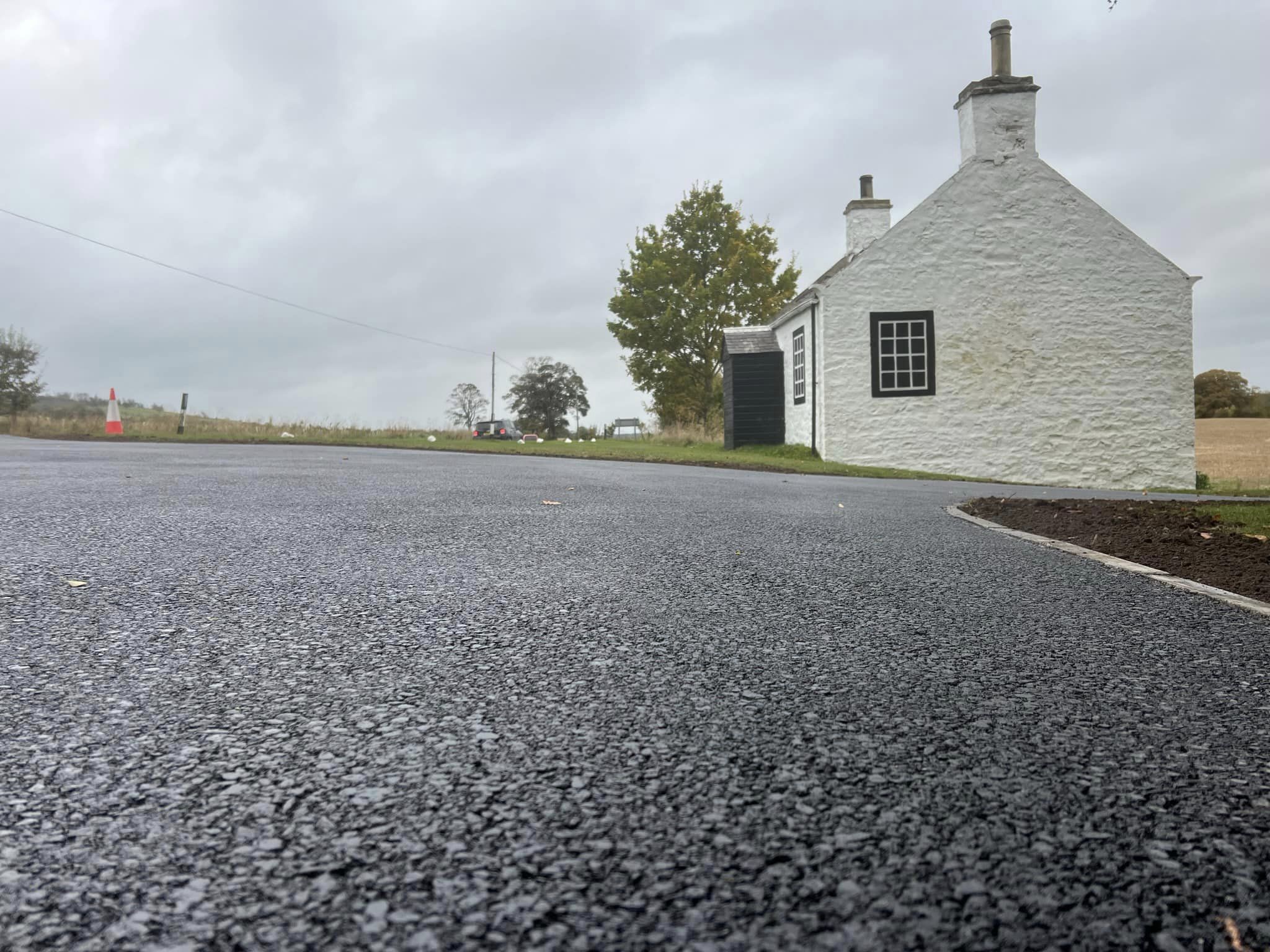 New Tarmac Entranceway_borders scotland