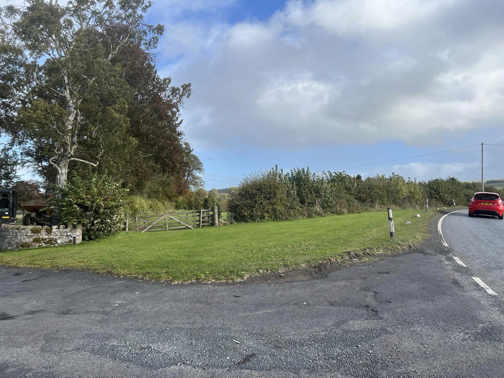 Entrance Road in need of resurfacing - Hawick, Borders, Scotland