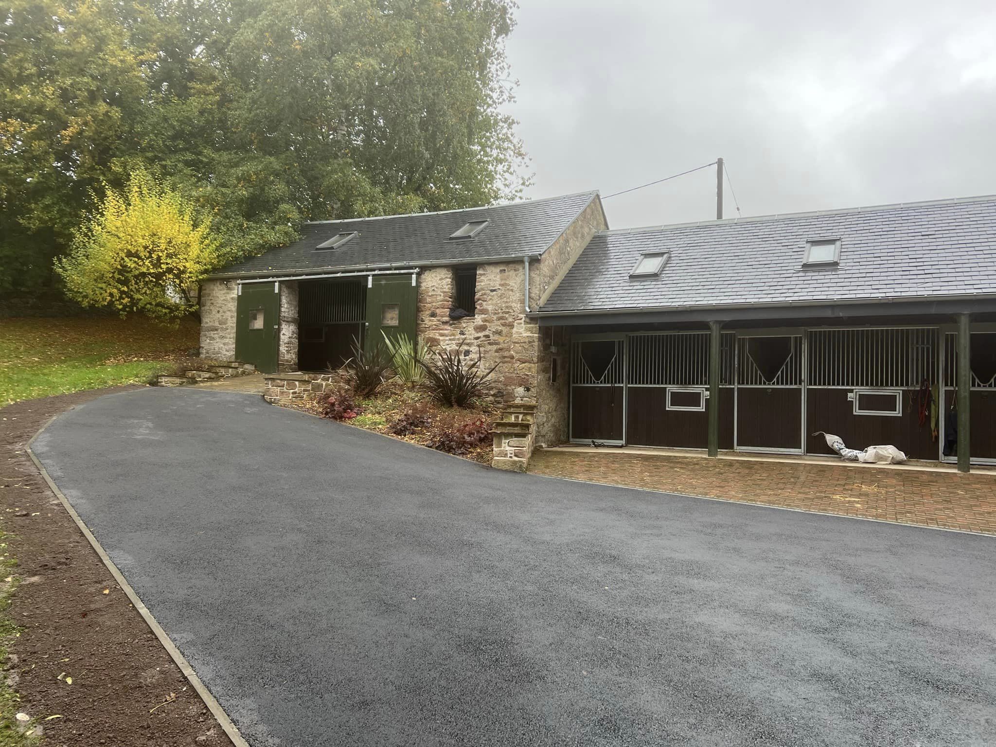 Tarmac Stables, Farm Road Completed Work