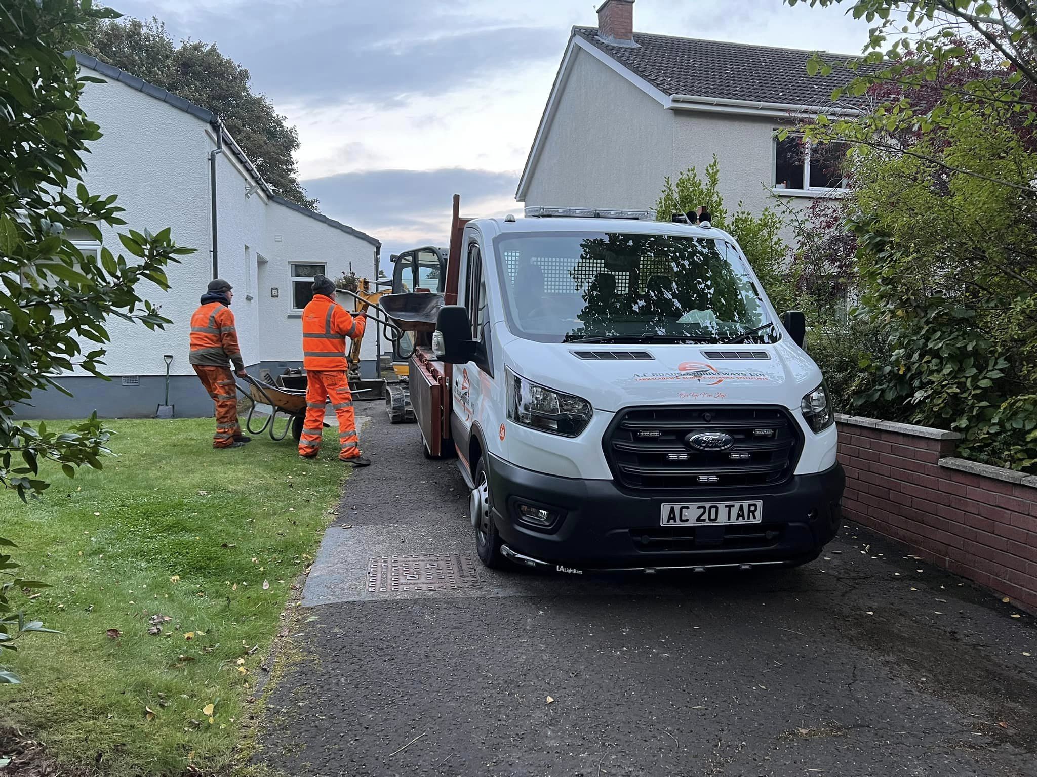 preparation work to extend driveway