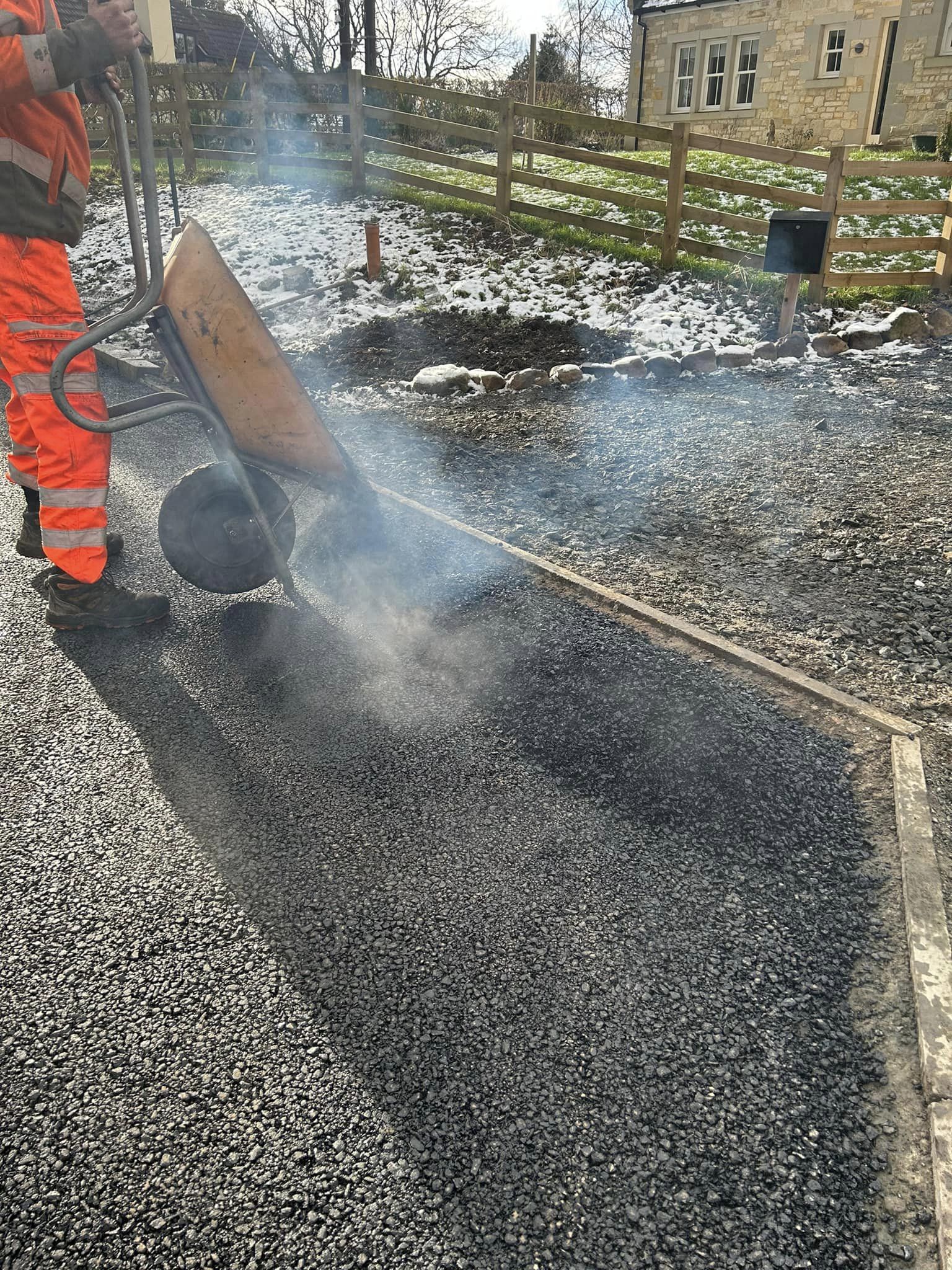 New Tarmac Entranceway to Council Specifications