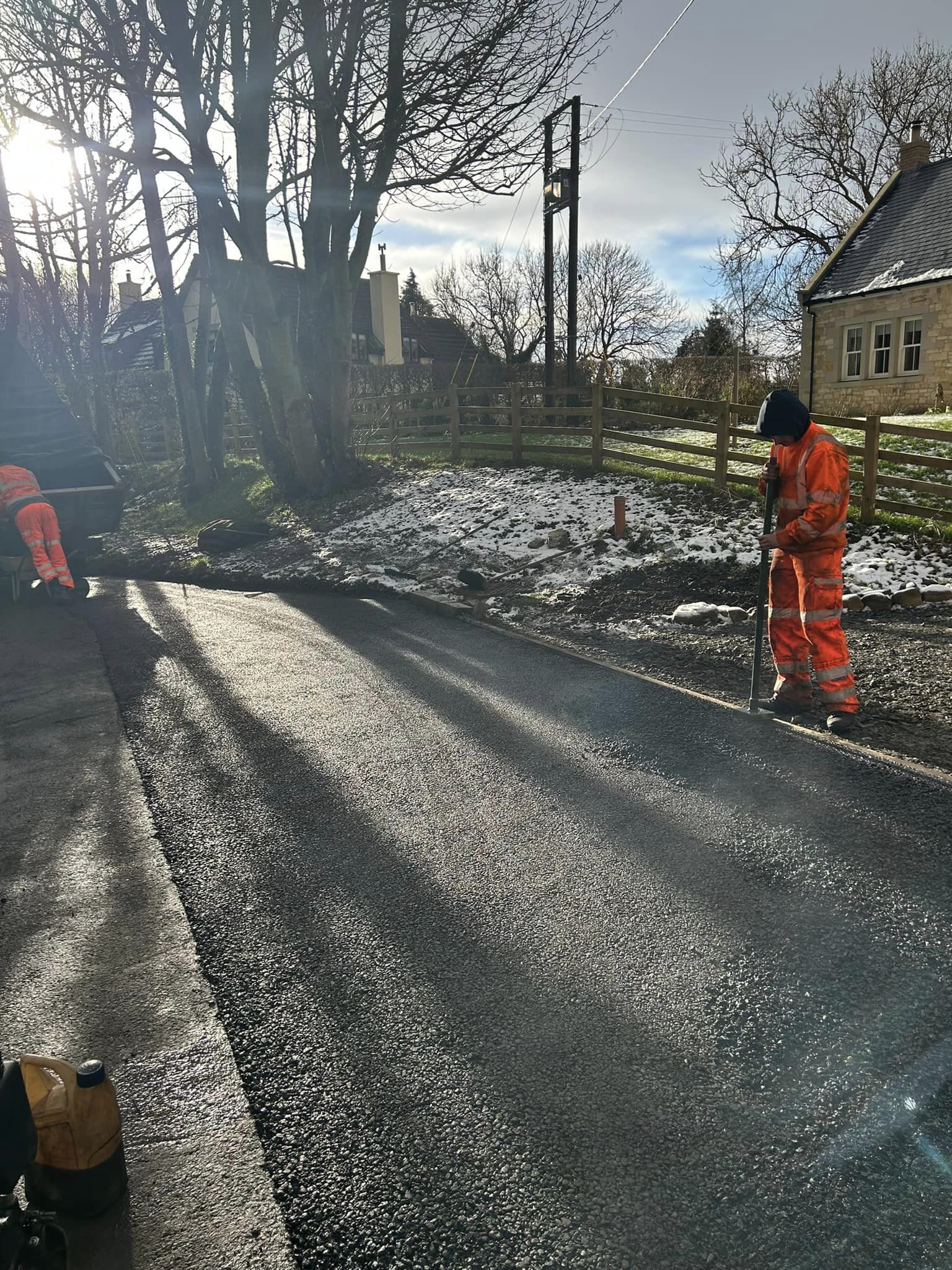 New Tarmac Entranceway to Council Specifications