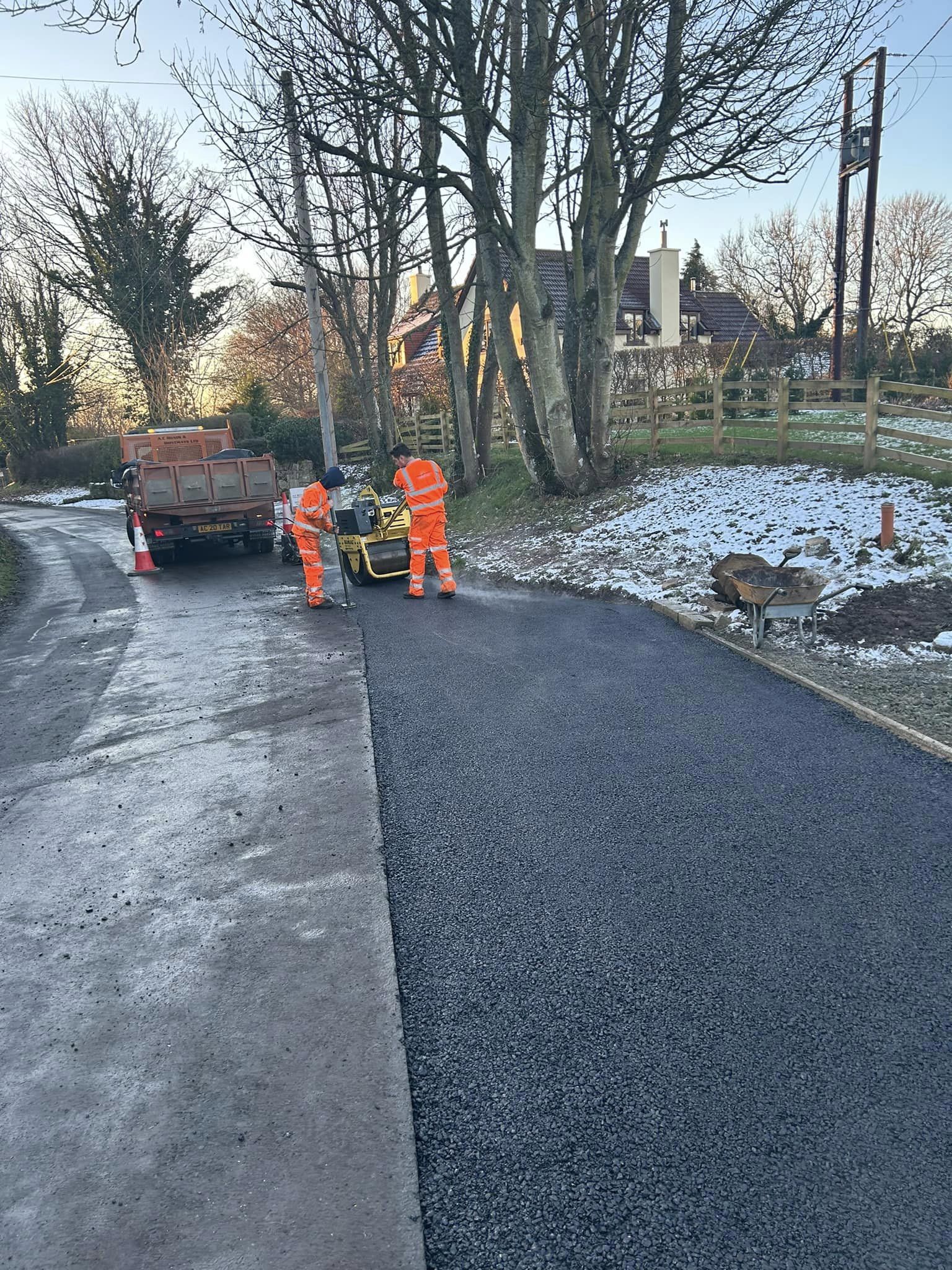 New Tarmac Entranceway to Council Specifications