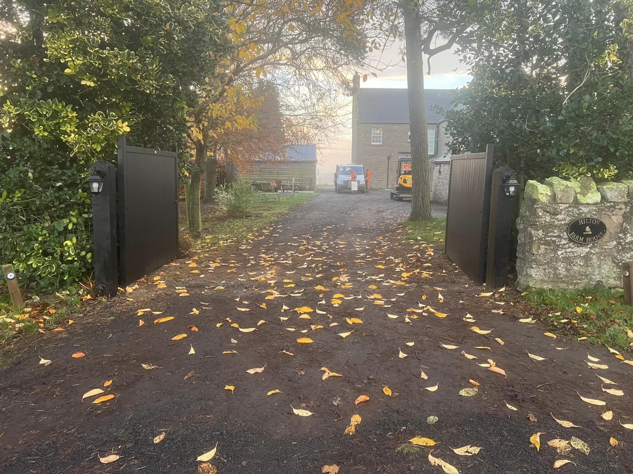 road surfacing preparation work - duns, borders