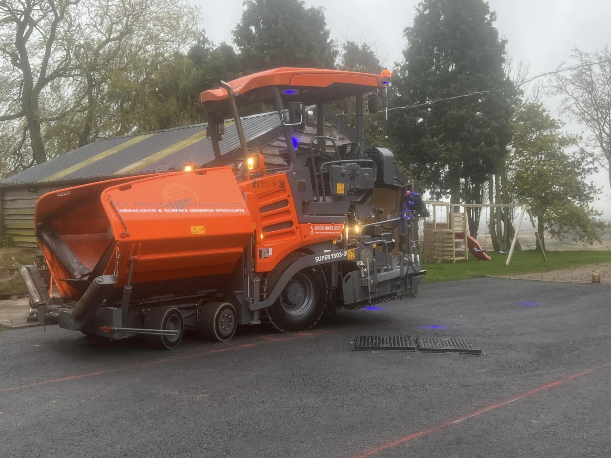 road surfacing preparation work - duns, borders