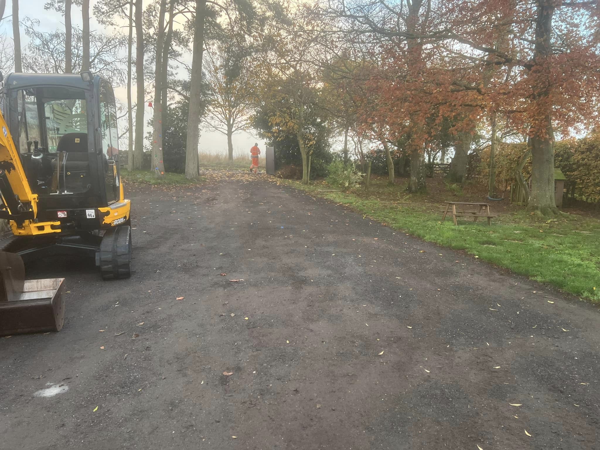 road surfacing preparation work - duns, borders