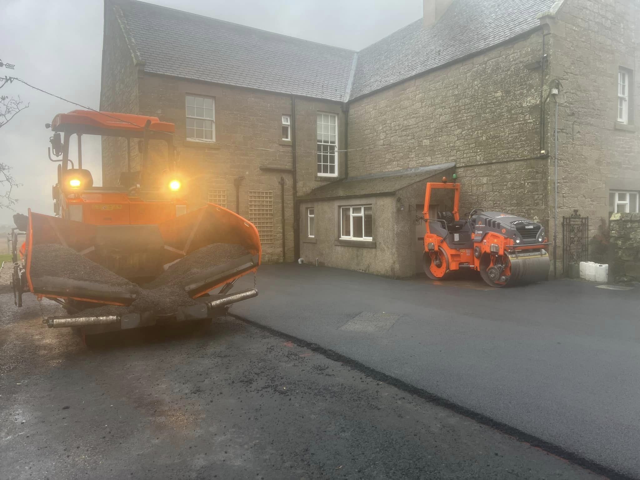 Farm House Drive Surfacing Contractor - Duns, Borders