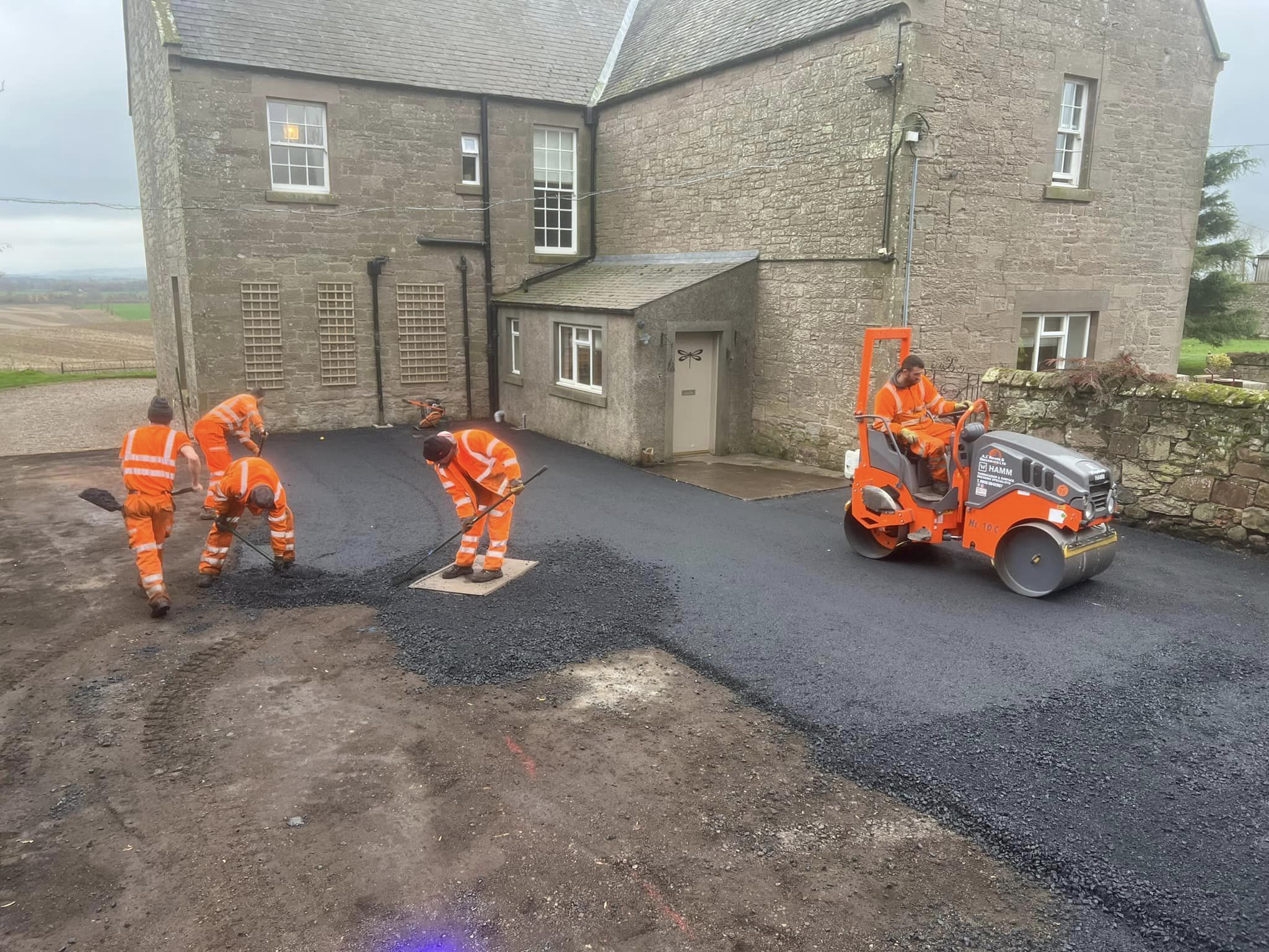 Farm House Drive Surfacing Contractor - Duns, Borders