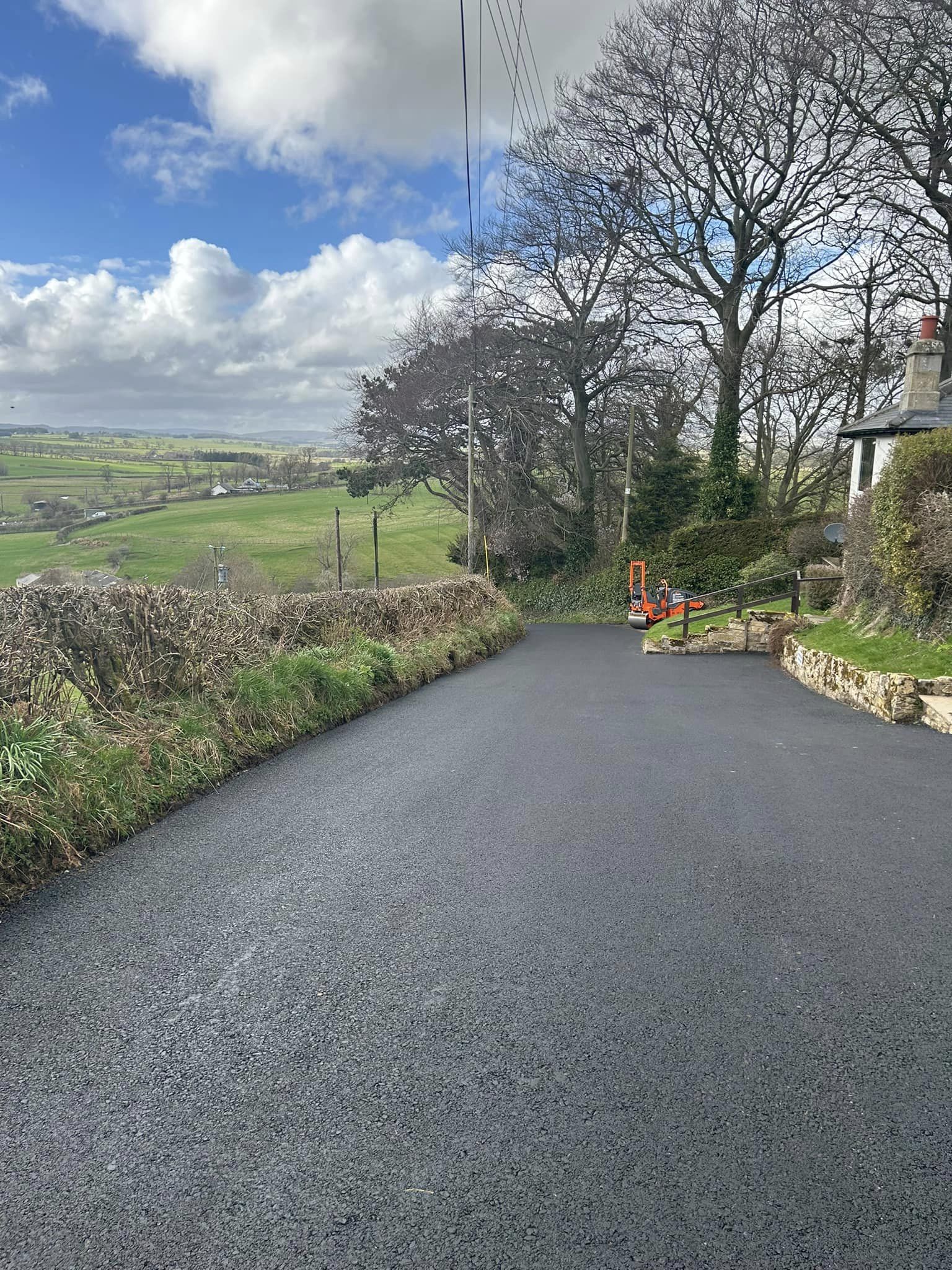 Morpeth Northumberland New Tarmac Shared Access Road - Tarmac Contractors