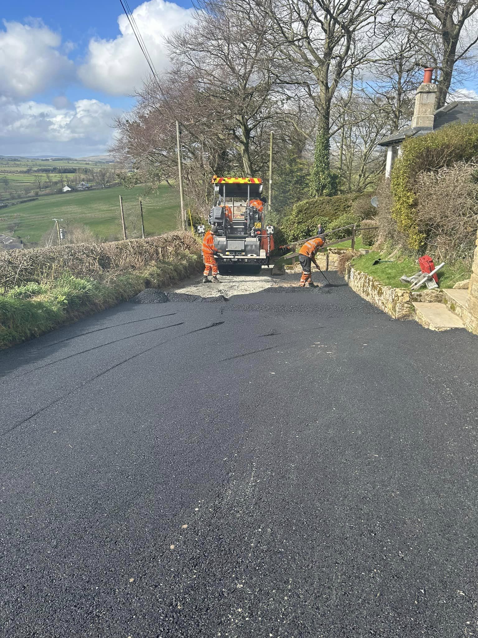 Install New Tarmac Access Road Morpeth, Northumberland