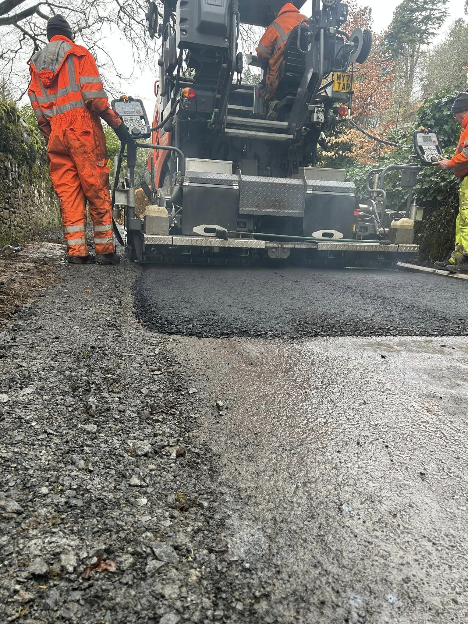 New Tarmac Cycle Route in Selkirk, Borders